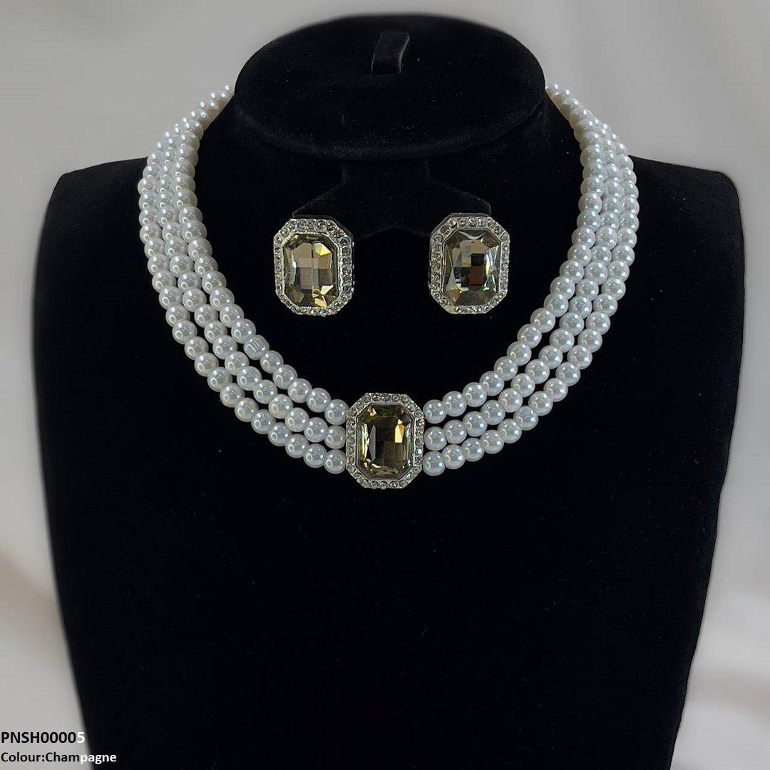 Rectangle Necklace Set