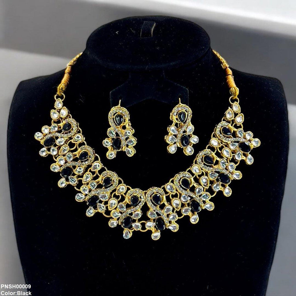 Oval Tear Necklace Set