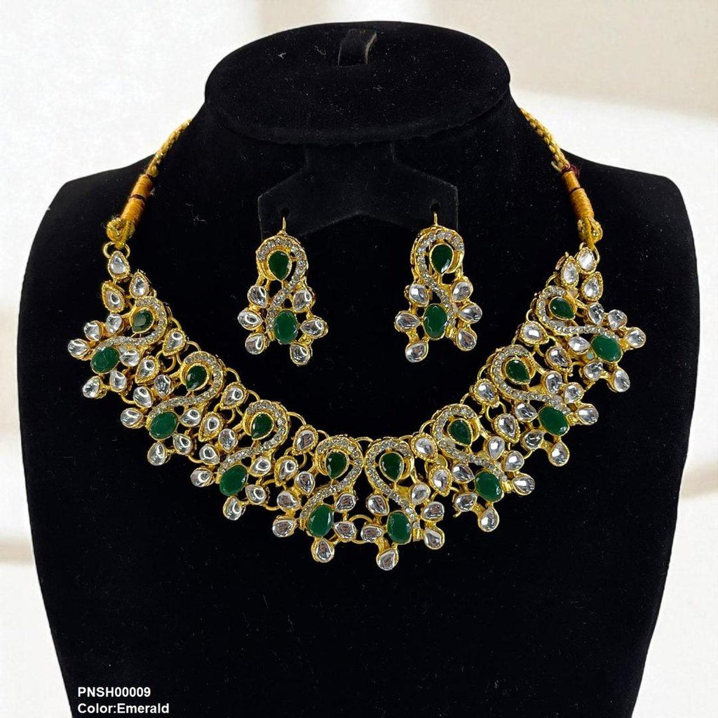 Oval Tear Necklace Set