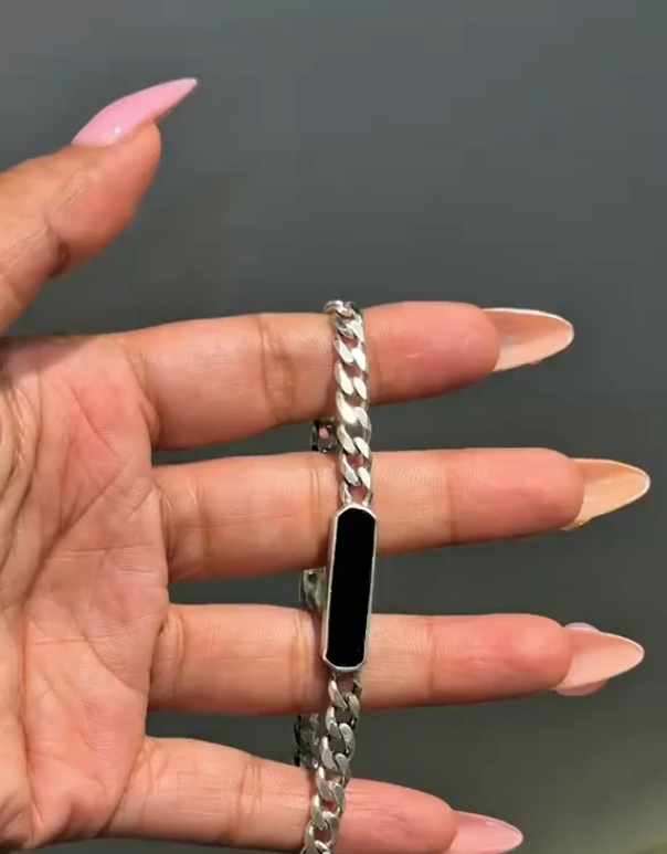 Custom onyx Bracelet Eyes on Back