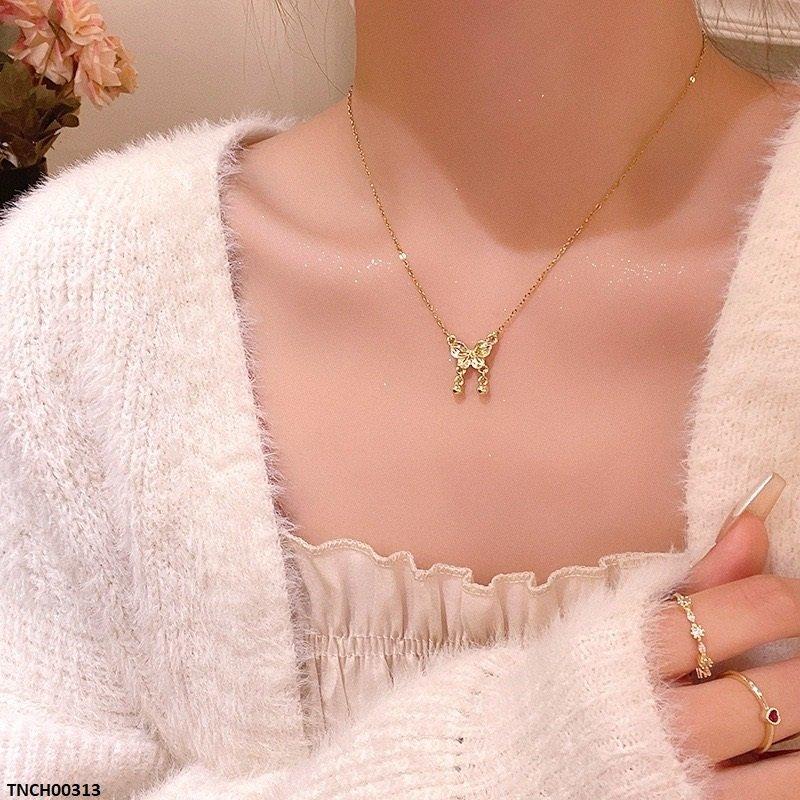 Trendy Casting Butterfly Necklace