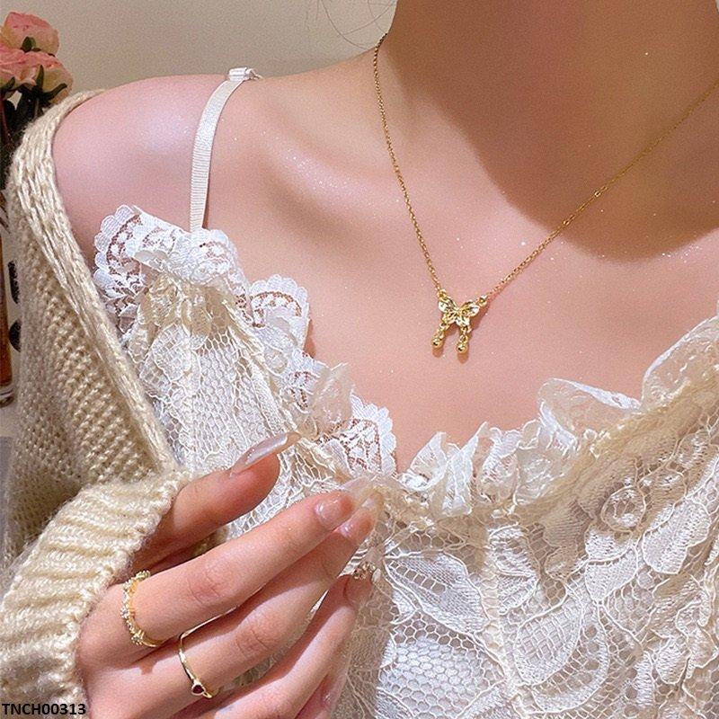 Trendy Casting Butterfly Necklace
