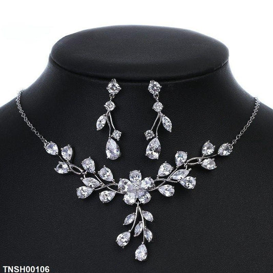 Tear Flower Necklace Set