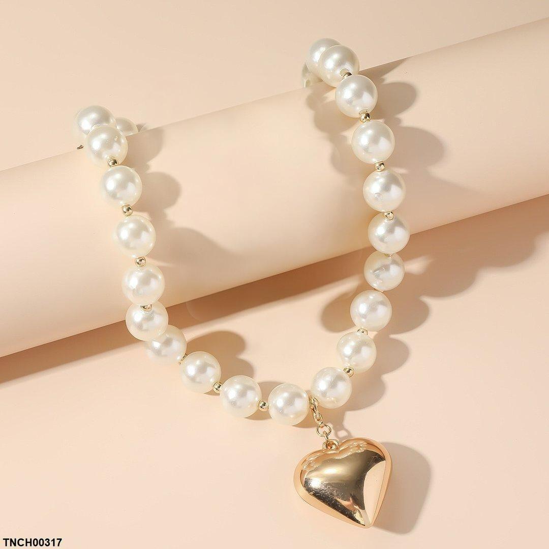 Pearl Heart Necklace